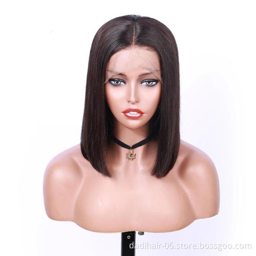 large stock China Wholesale Straight Bob Wigs Brazilian Human Hair Lace Front Wig Short Bob Wigs For Black Women